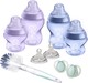 Tommee Tippee set of closer to nature baby bottles feeding set, Purple image number 2